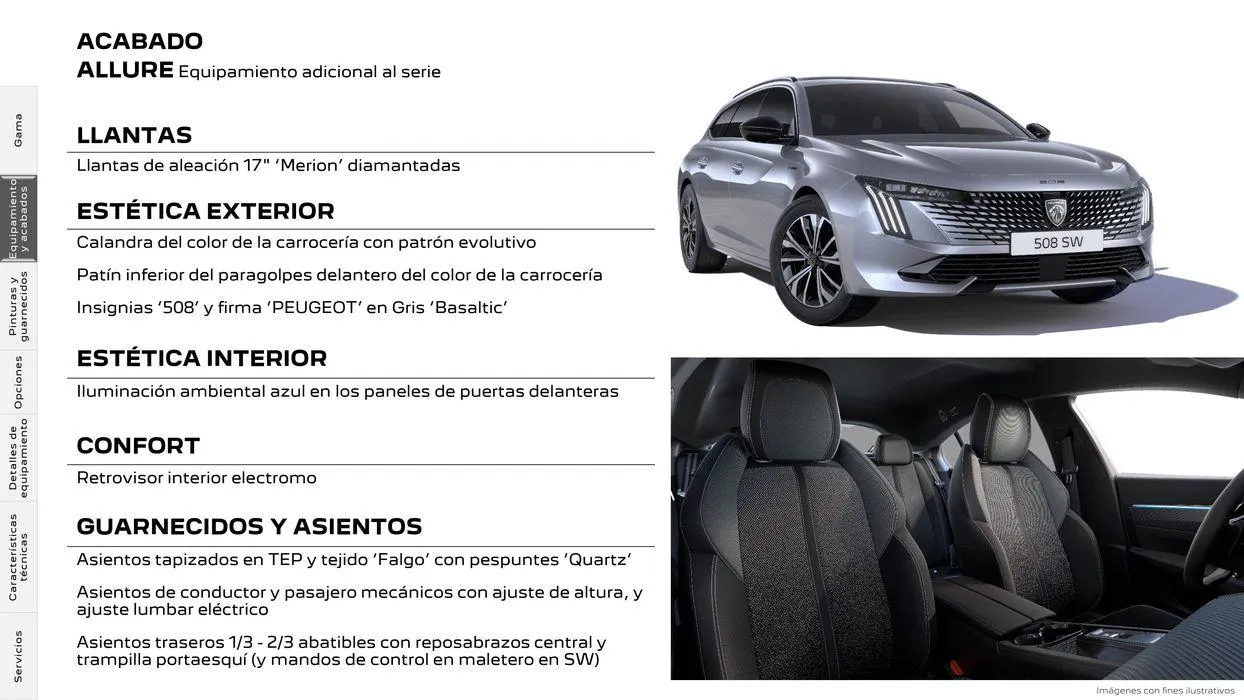 Catálogo de Nuevo Peugeot 508 Plug-in Hybrid • Térmico 16 de septiembre al 16 de septiembre 2025 - Página 8