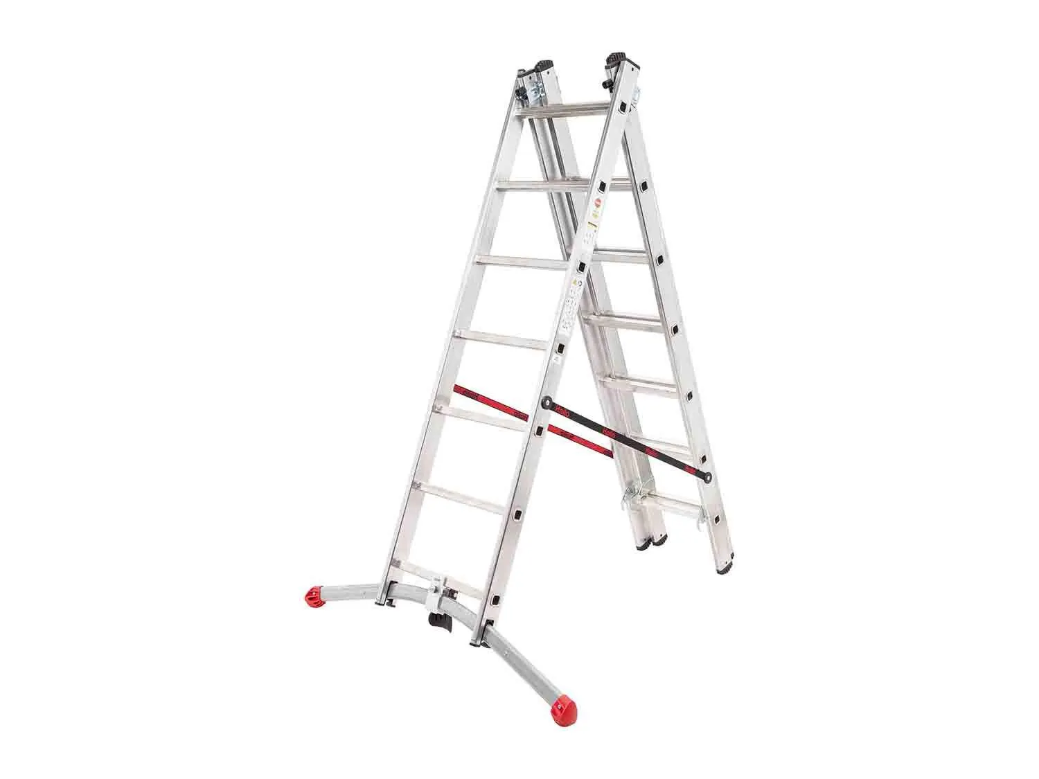 Hailo Escalera de aluminio 3 tramos