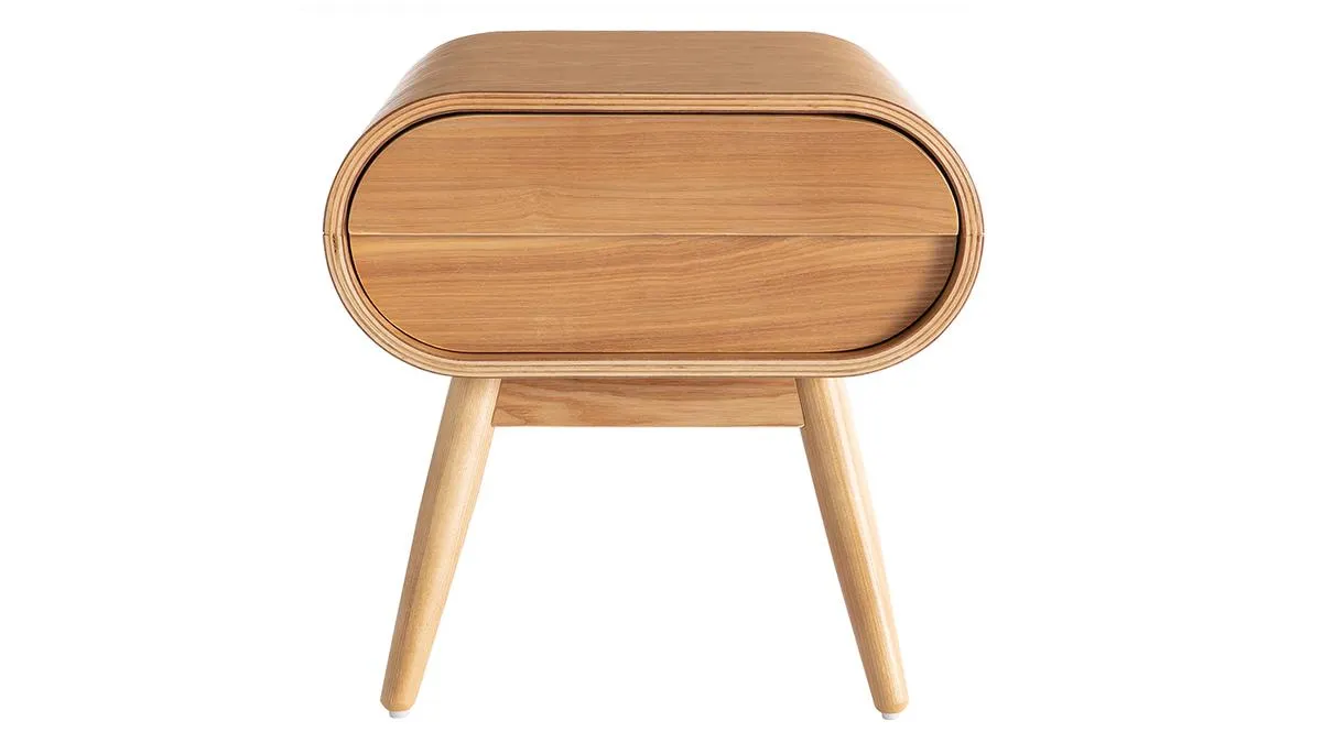 Mesita de noche diseño fresno 1 cajón BJORG