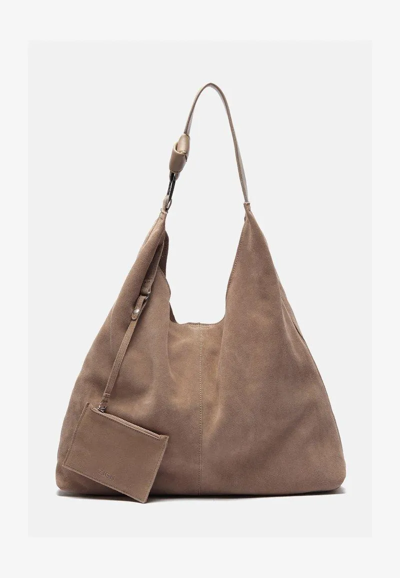 LEATHER - Bolso shopping - light brown