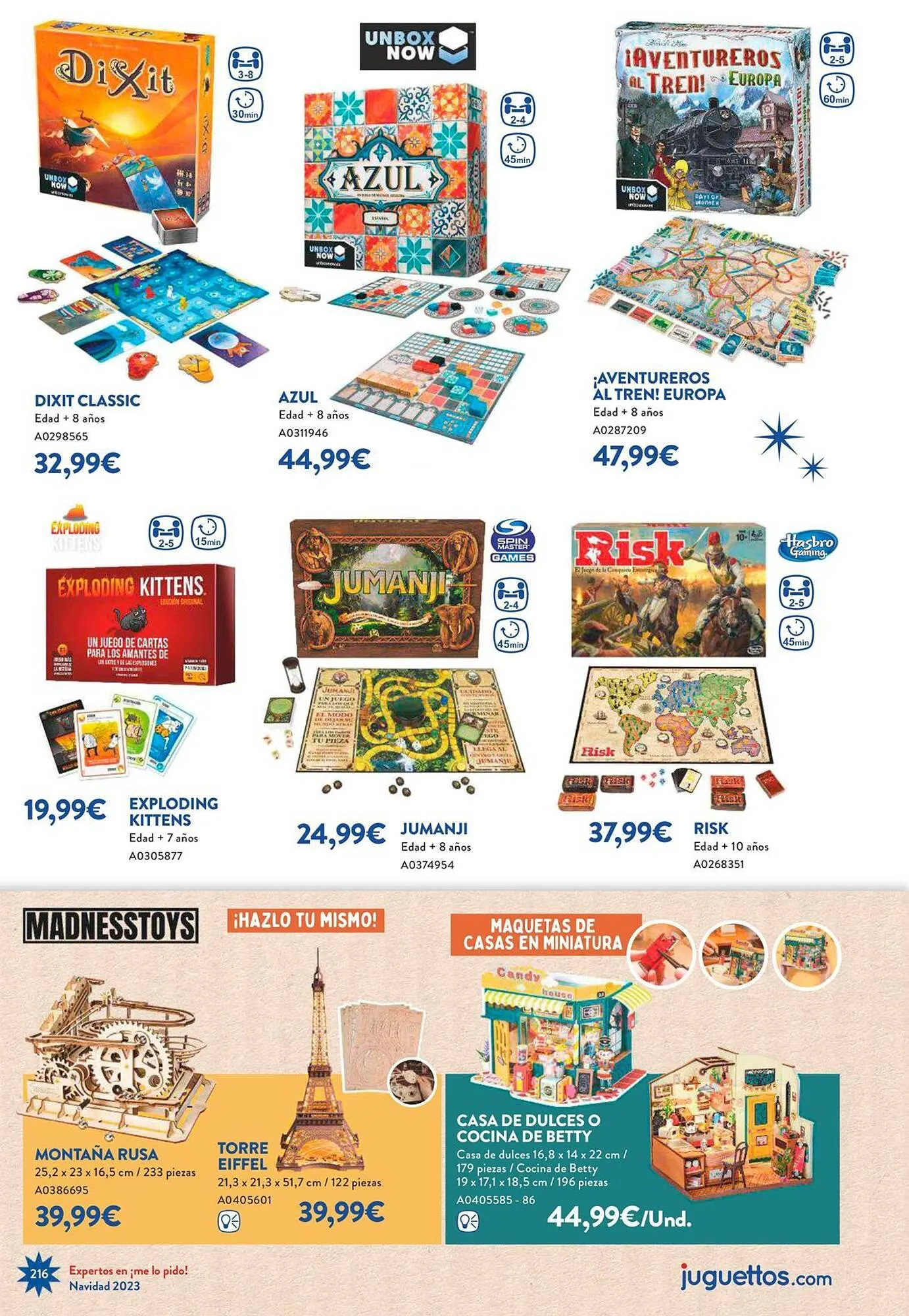 Catálogo de Folleto Juguettos 6 de noviembre al 24 de diciembre 2023 - Página 216