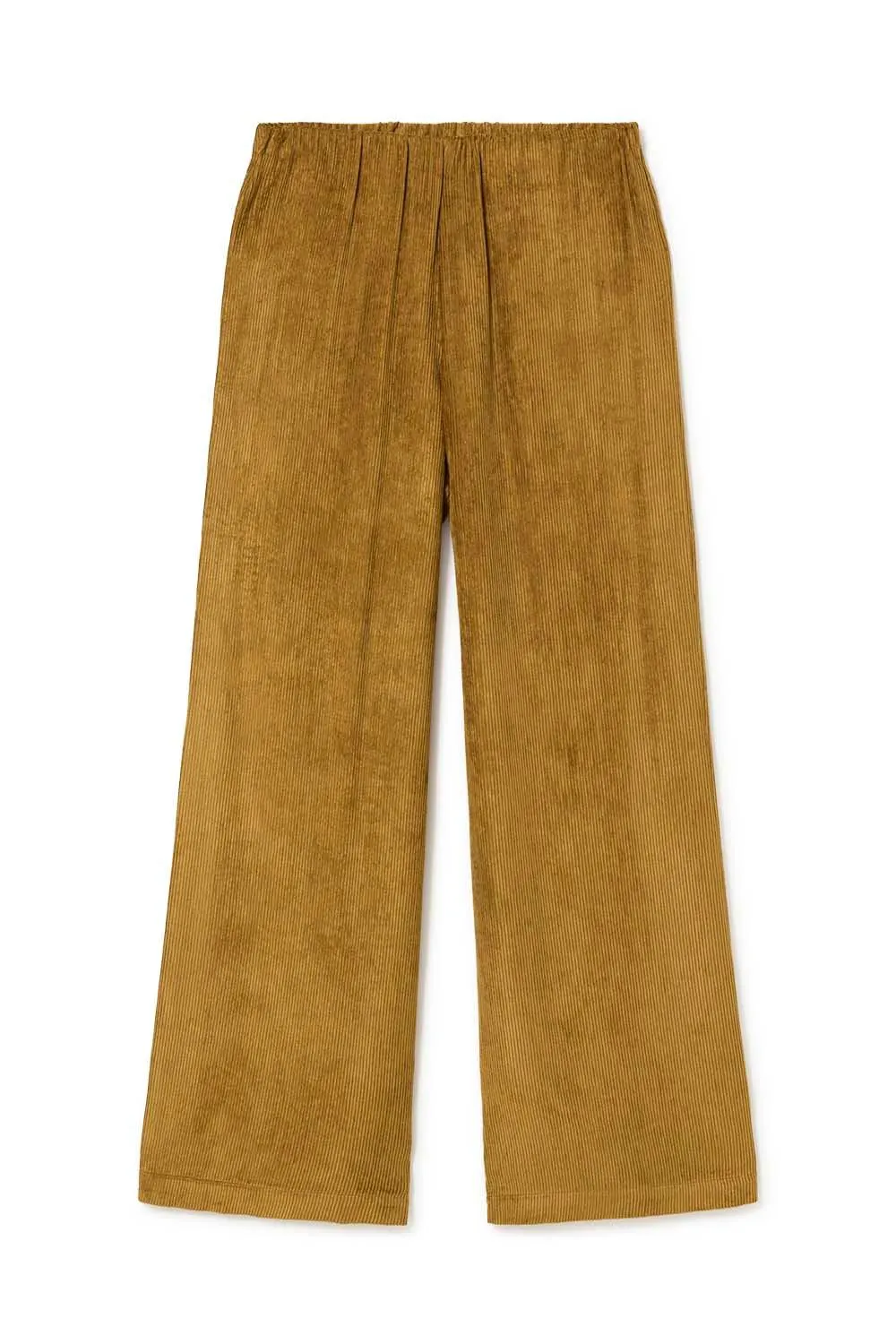 Pantalones palazzo de pana de viscosa