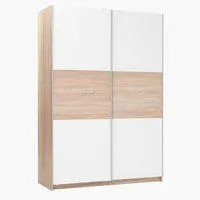 Armario SATTRUP 151x219 blanco/roble