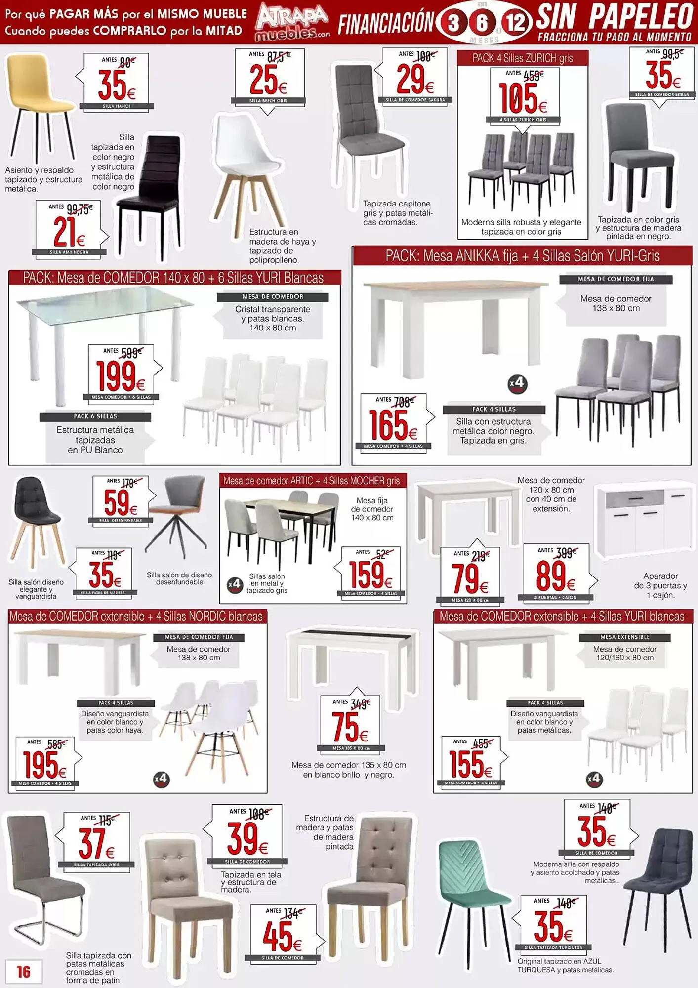 Catálogo de Folleto Atrapamuebles 26 de abril al 31 de mayo 2025 - Página 16