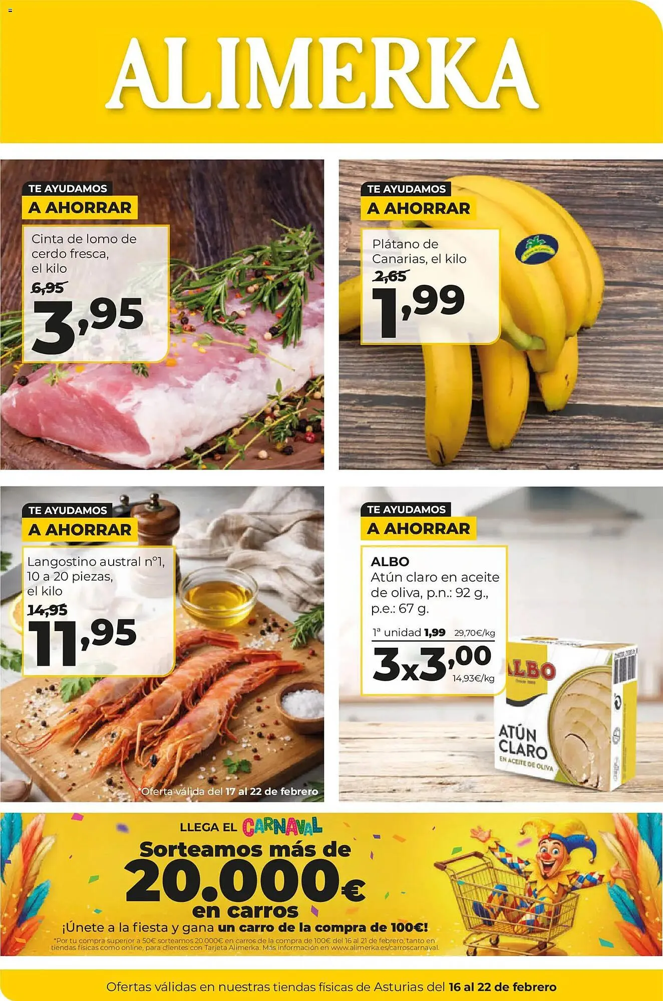 Catálogo de Folleto Alimerka 16 de febrero al 22 de febrero 2026 - Página 1