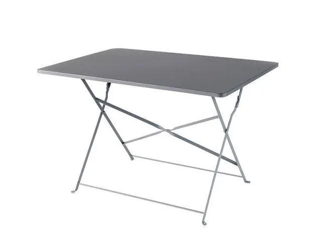 Mesa de jardín plegable gris Saba 71x70x110cm GoodHome