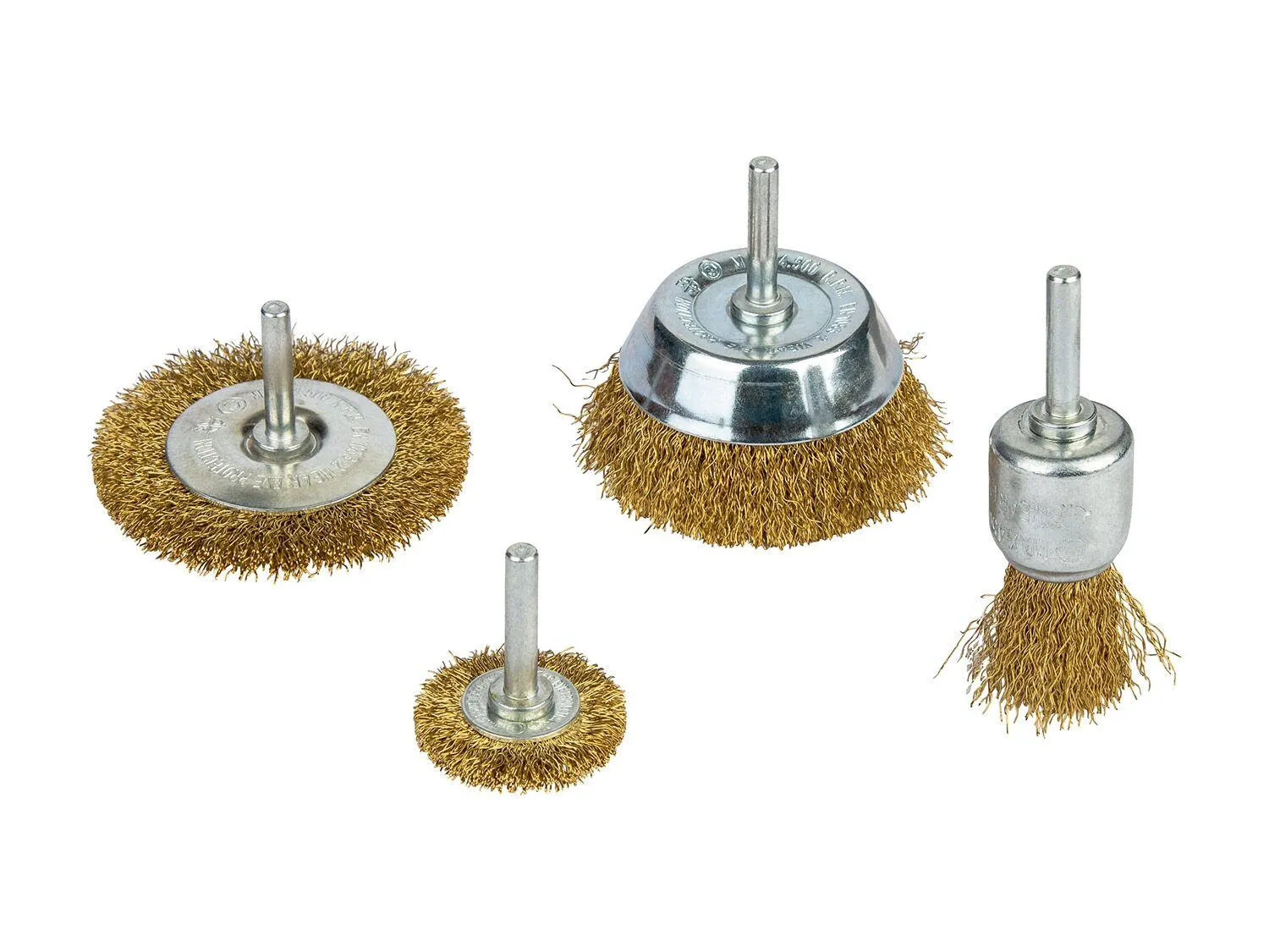 Juego de cepillos metálicos en latón