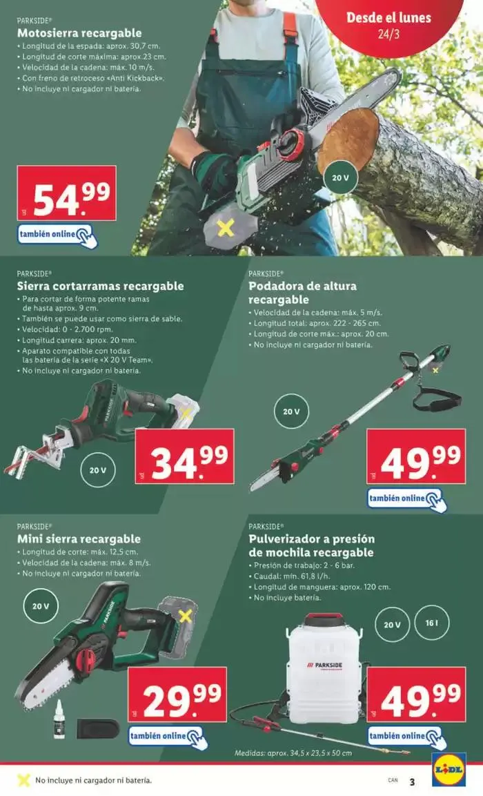 Catálogo de ¡Bazar Lidl! Ofertas válidas del 24/03 al 30/03 24 de marzo al 30 de marzo 2025 - Página 3
