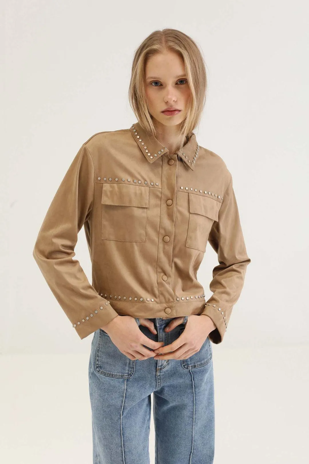 OLIVIA STUDDED JACKET