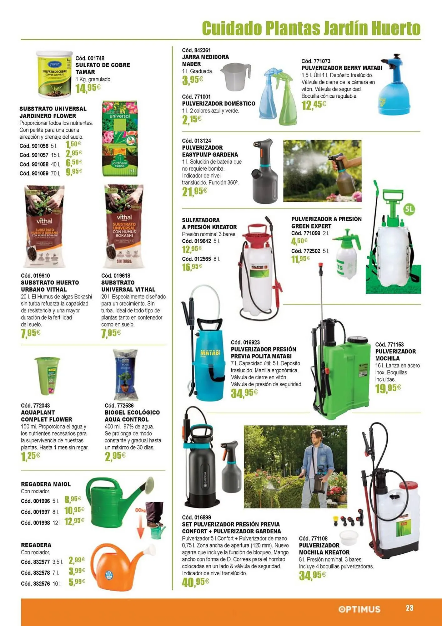 Catálogo de Folleto Optimus 21 de marzo al 31 de agosto 2024 - Página 23