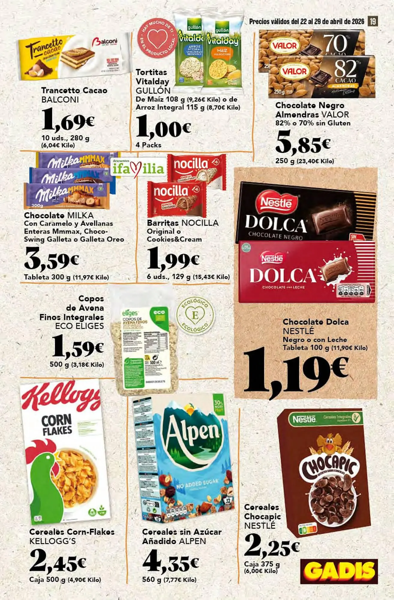 Catálogo de Folleto Gadis 22 de abril al 29 de abril 2026 - Página 19