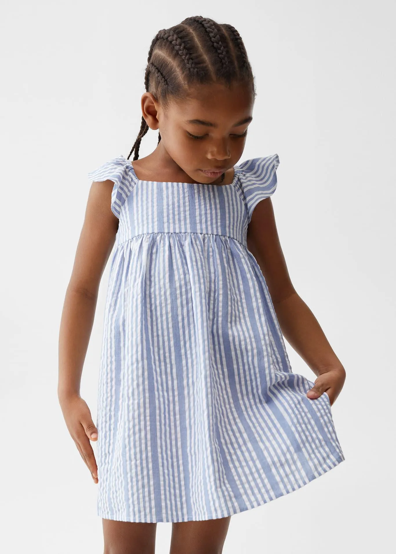Vestido algodón rayas