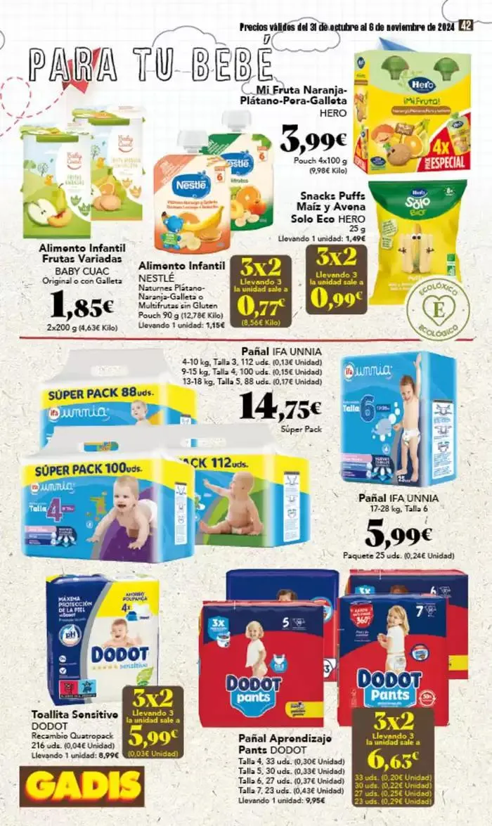 Catálogo de Catálogo Gadis Galicia 31 de octubre al 6 de noviembre 2024 - Página 42