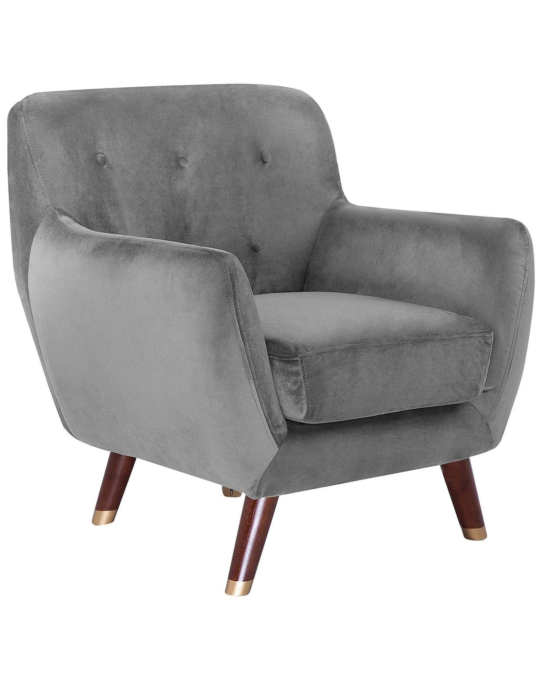 Sillón BODO Terciopelo Gris
