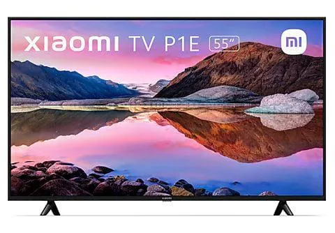 TV LED 55" - Xiaomi TV P1E, UHD 4K, Smart TV, HDR10, Google Assistant, Dolby Audio™, DTS-HD®, Negro