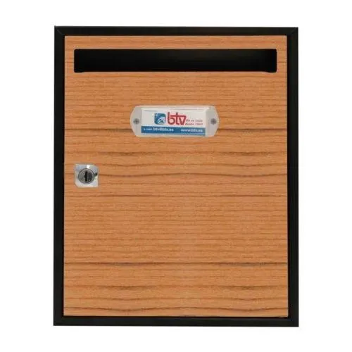 Buzon interior vertical 300x240x80mm acero cerezo teide btv