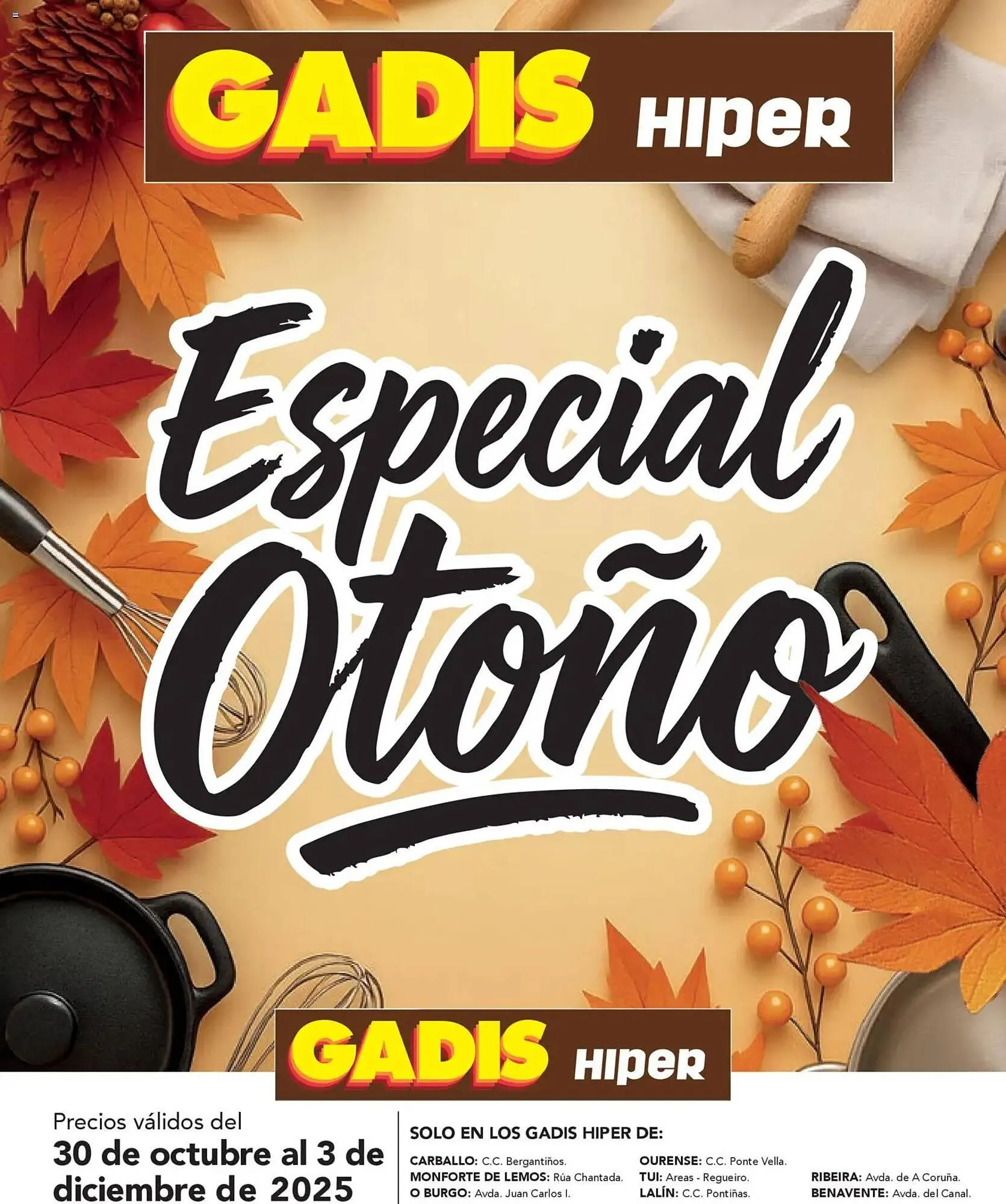 Catálogo de Folleto Gadis 30 de octubre al 3 de diciembre 2025 - Página 1