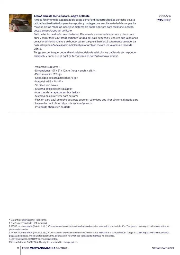 Catálogo de Ford de accesorios Ford Mustang Mach-E 13 de noviembre al 13 de noviembre 2025 - Página 11