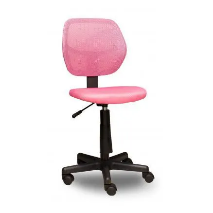 Silla juvenil en color rosa giratoria