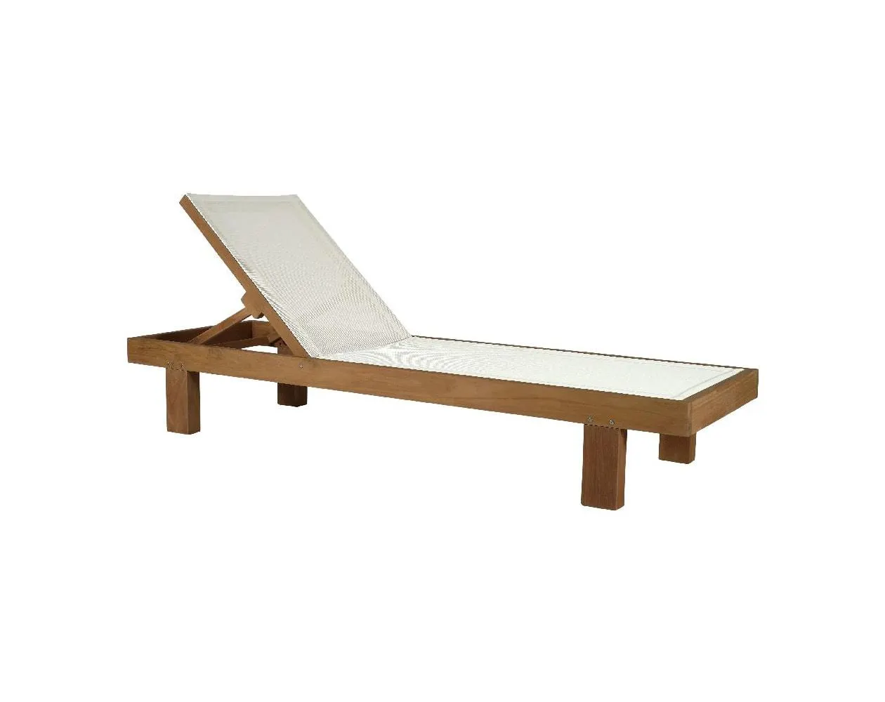 Tumbona color blanco.