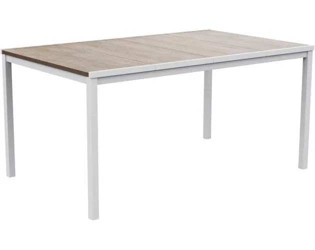 Keter avon mesa exterior, resina, 159x95x75 cm, 6 personas, acabado madera.