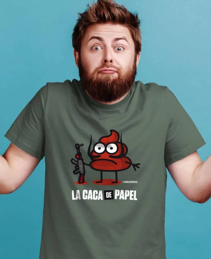 Camiseta hombre La caca de papel