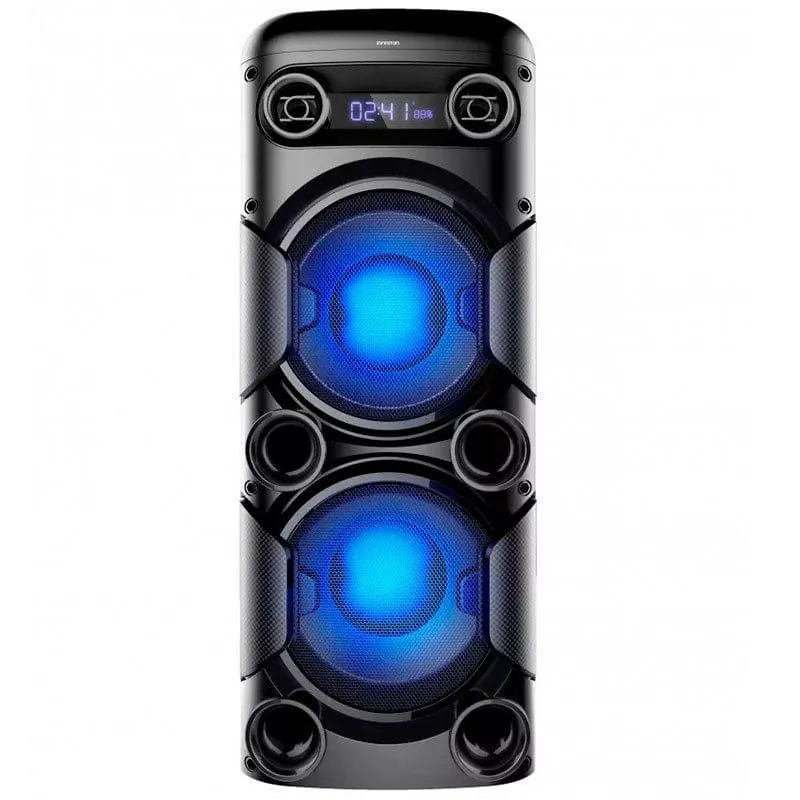 Altavoz Infiniton K-180 3600mAh 180W Bluetooth con micrófono+luz LED negro 76x28x28 cm