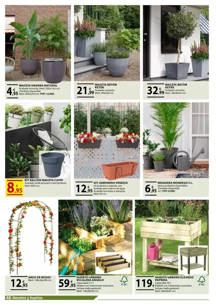 Catálogo de JARDINES Y TERRAZAS 2025 8 de mayo al 15 de julio 2025 - Página 46