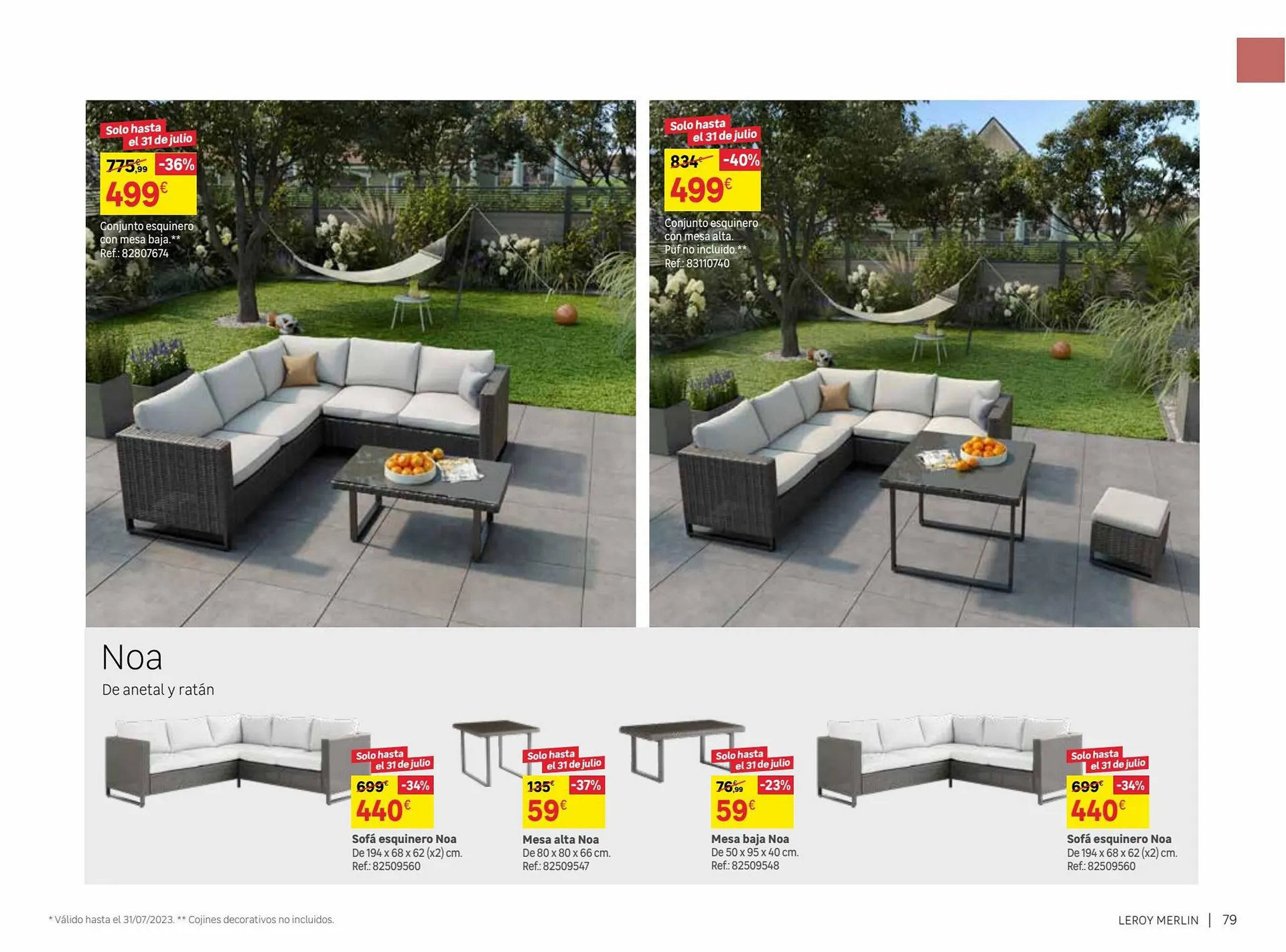 Catálogo de Folleto Leroy Merlin 9 de junio al 31 de julio 2023 - Página 79