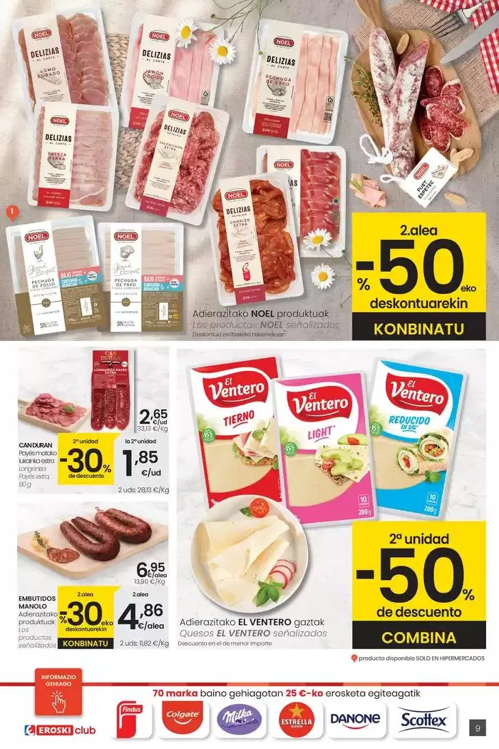 Catálogo de Prezio merkeagoa HIPERMERKATUAK EROSKI 27 de marzo al 8 de abril 2025 - Página 9