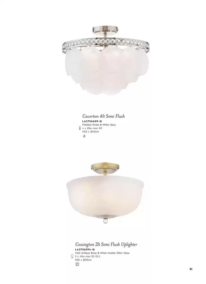 Catálogo de Lighting & Mirror Collection 12 de marzo al 31 de agosto 2025 - Página 93