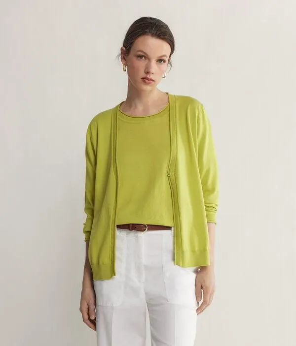 Cárdigan de manga larga