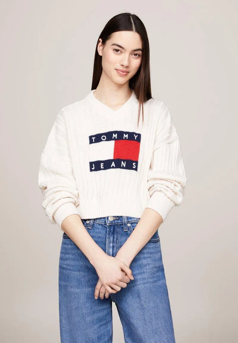 CENTER FLAG - Jersey de punto - ancient white