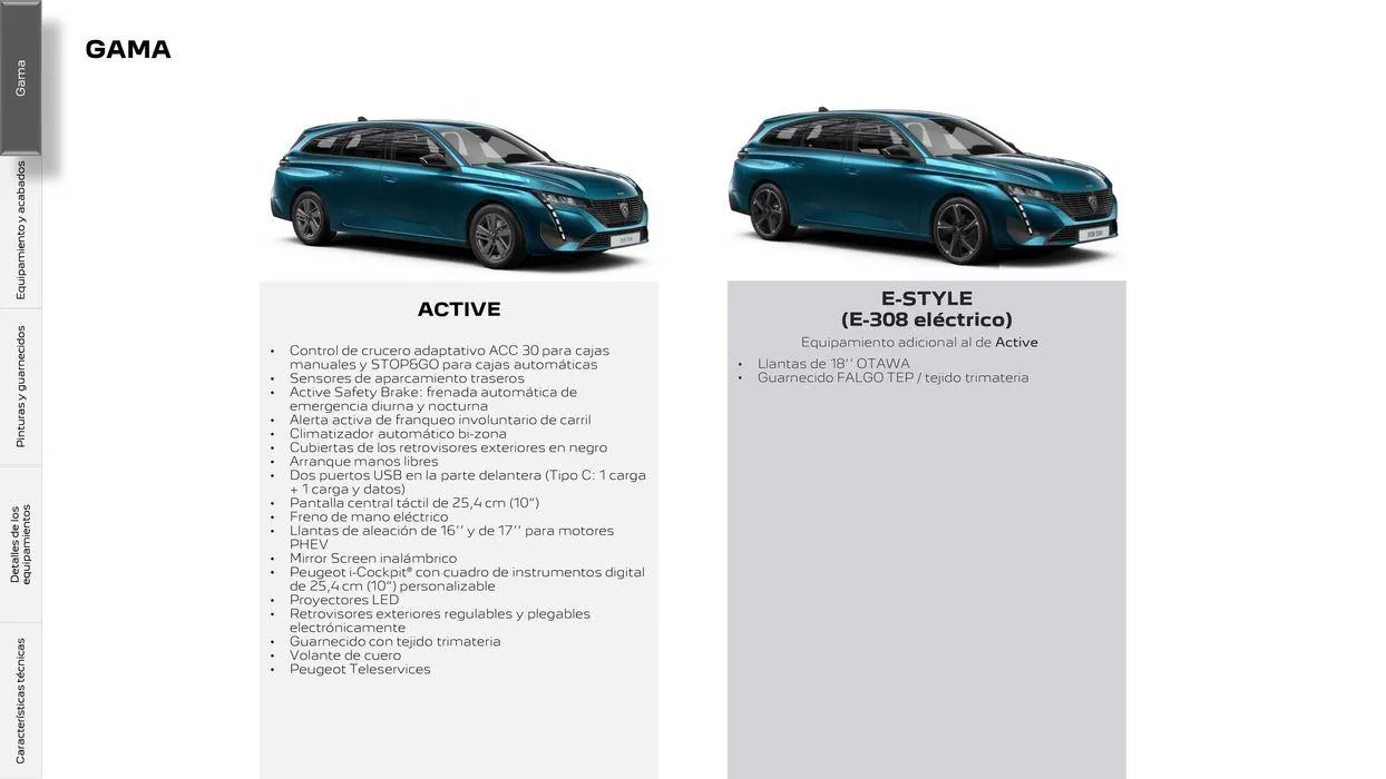 Catálogo de 308 SW Eléctrico • Plug-in Hybrid • Híbrido • Térmico 5 de agosto al 5 de agosto 2025 - Página 2