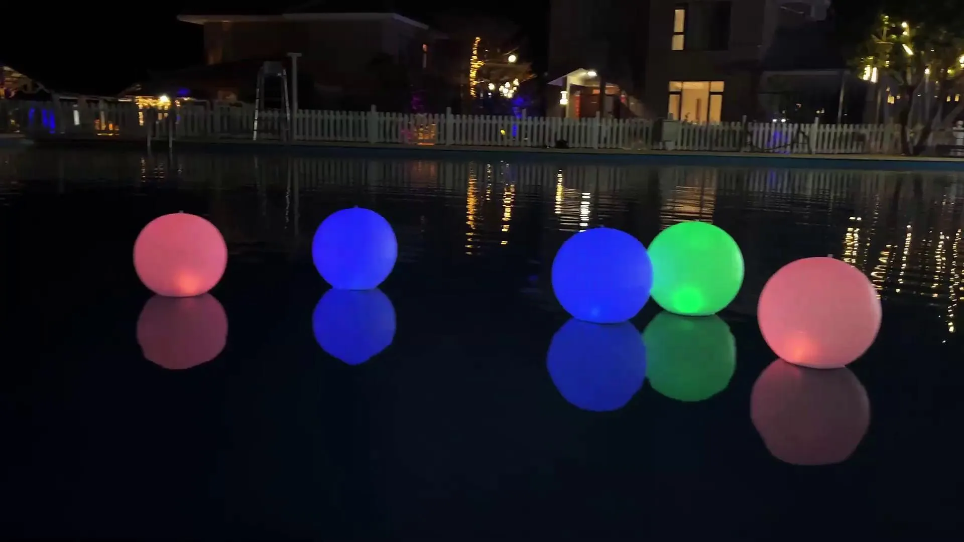 piscina led luz flotante 40cm bola brillante bola luminosa inflable bola led pelota de playa decorativa para piscina al aire libre piscina equipo deportivo
