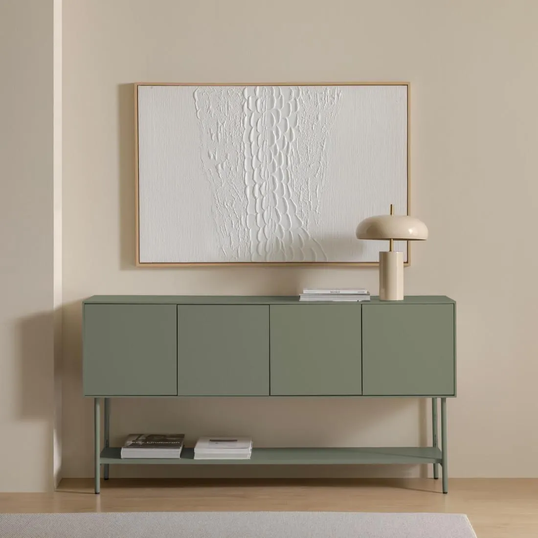 Aparador 4 puertas verde