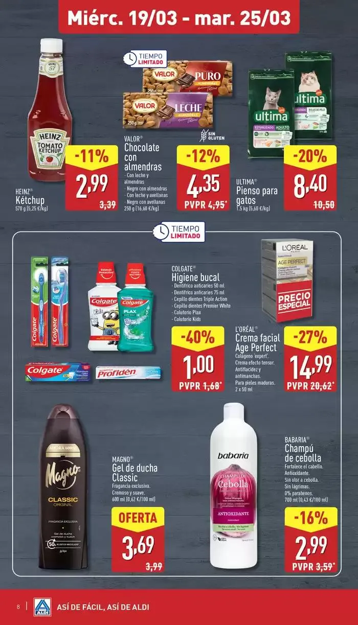 Catálogo de ¡Así de fácil, así de Aldi! 19 de marzo al 25 de marzo 2025 - Página 8