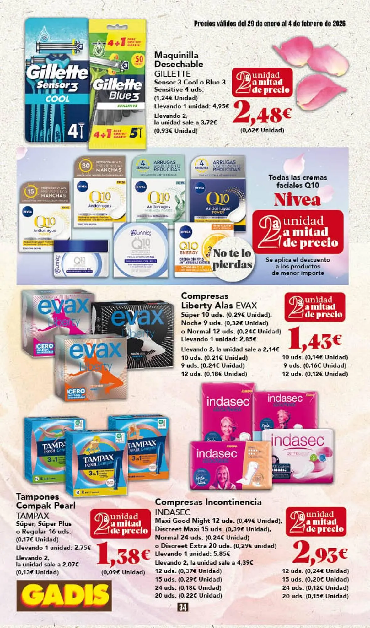 Catálogo de Folleto Gadis 29 de enero al 4 de febrero 2026 - Página 34
