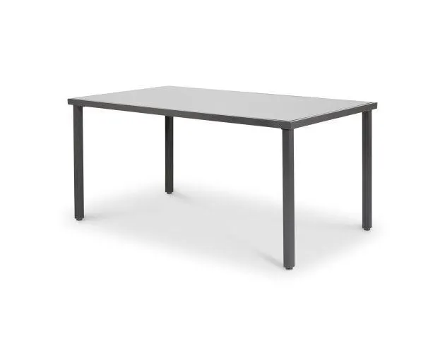 Mesa de jardín gris Dallas 150x90x72 cm