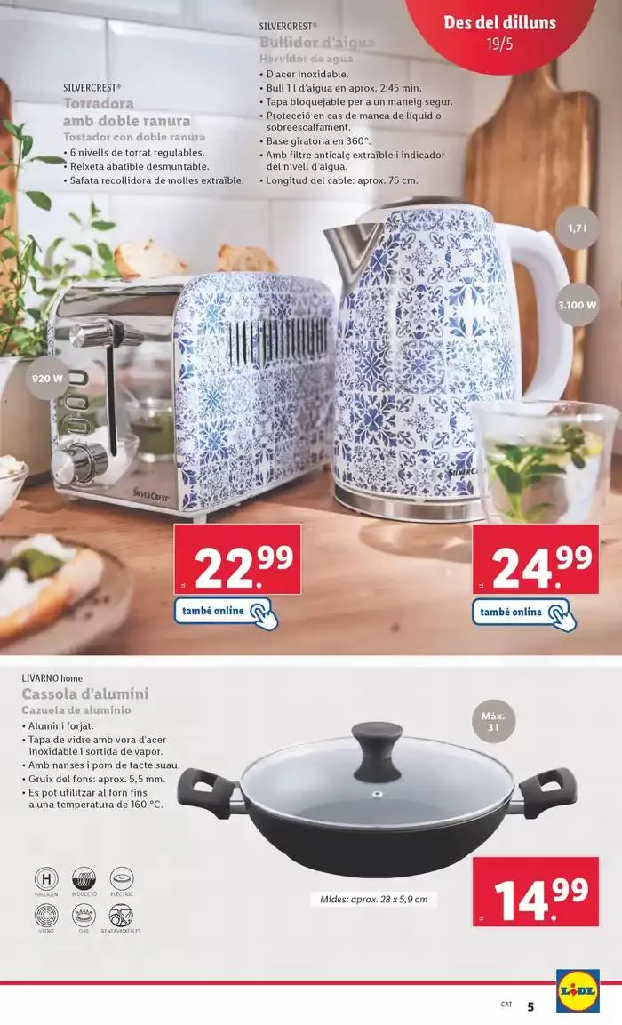Catálogo de ¡Bazar Lidl! Ofertas válidas del 19/05 al 25/05 19 de mayo al 25 de mayo 2025 - Página 5