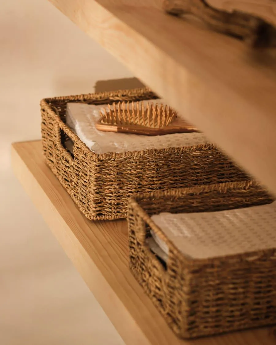 Set Tossa de 2 cajas de fibras naturales 28 x 20 cm / 32 x 27 cm