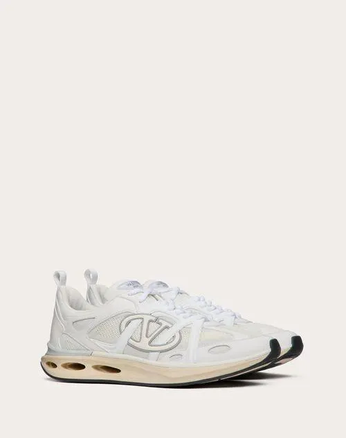 ZAPATILLA VLOGO EASYJOG DE CAÑA BAJA DE CUERO DE BECERRO Y TELA