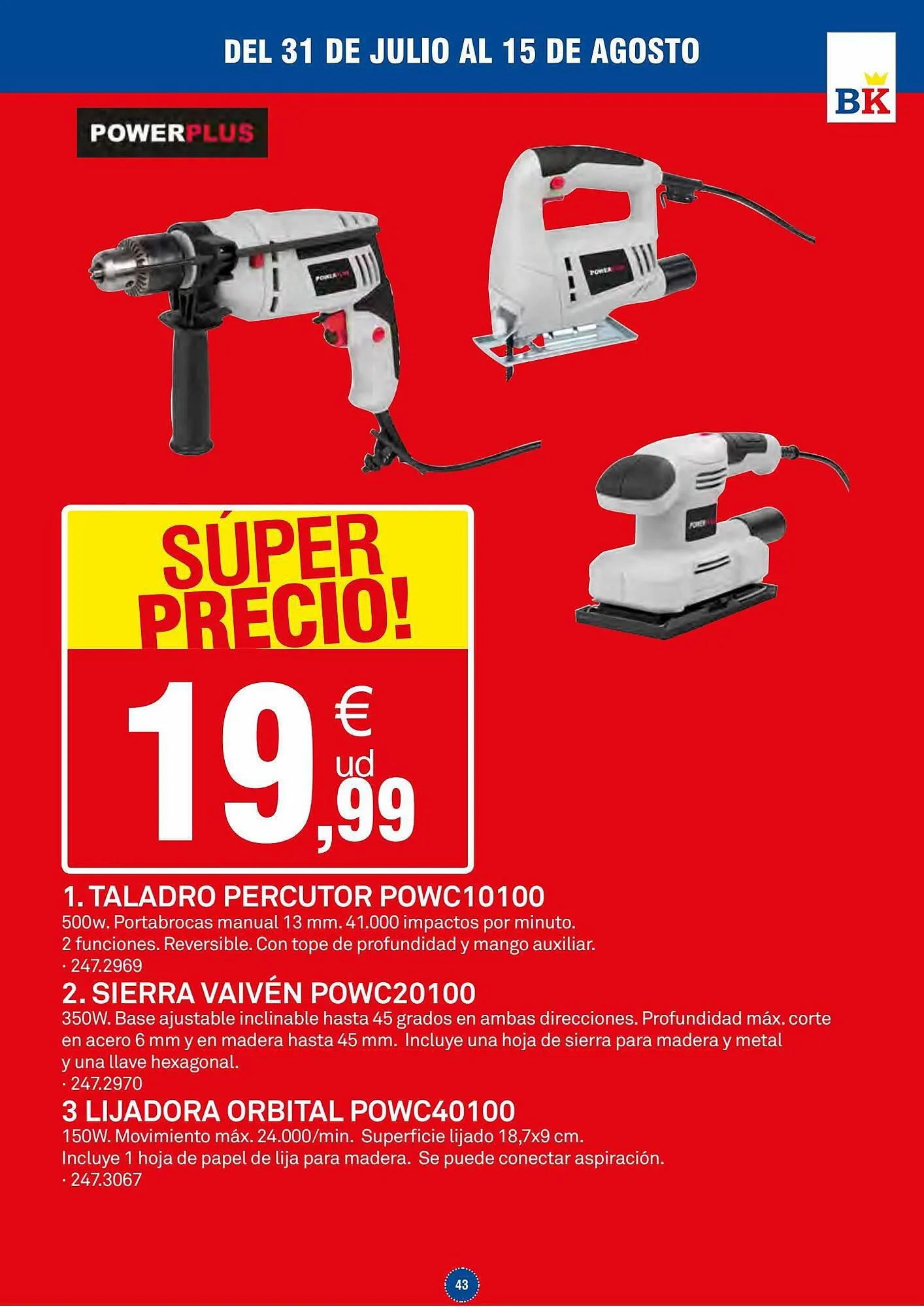 Catálogo de Folleto Bricoking 31 de julio al 3 de agosto 2023 - Página 43