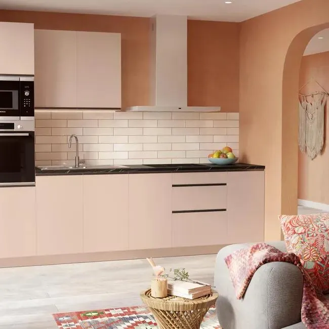 Cocina en kit topo 300 cm con columna + 1 módulo alto + 4 módulos bajos