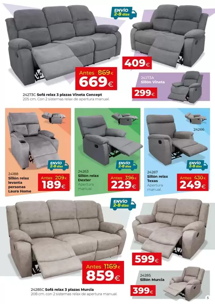 Catálogo de Más muebles por menos dinero 1 de octubre al 20 de octubre 2024 - Página 5