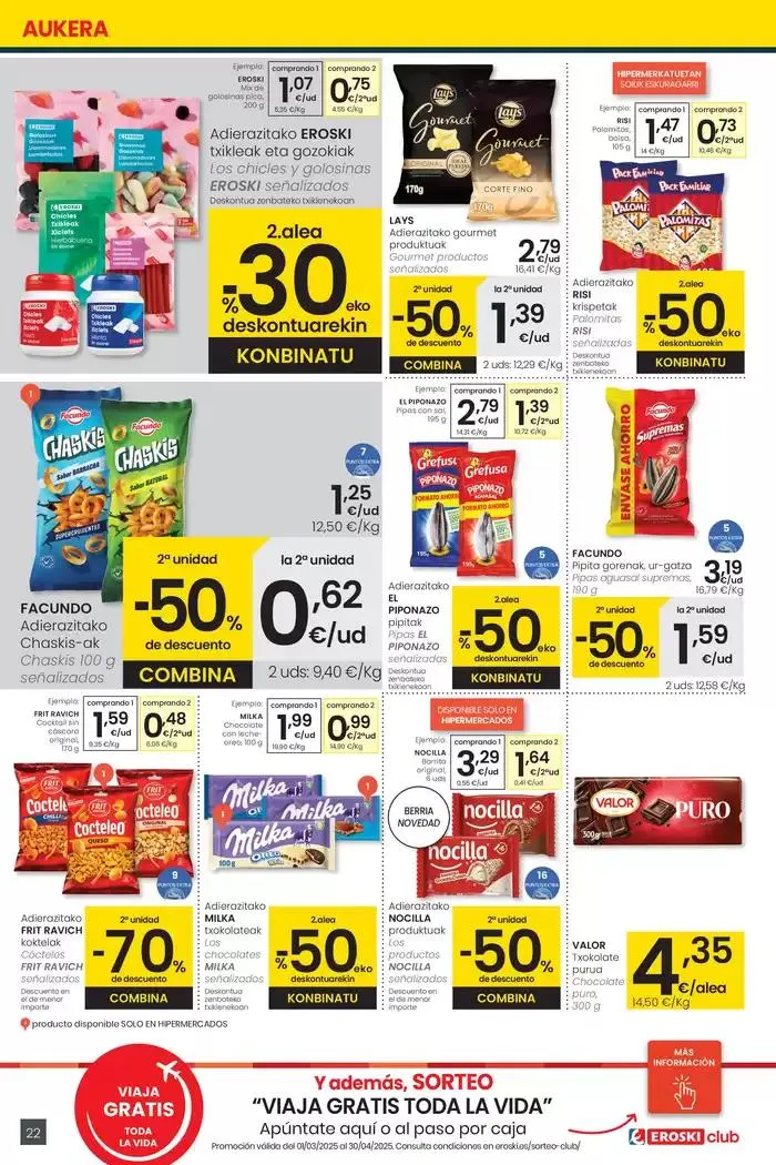 Catálogo de Prezio merkeagoa HIPERMERKATUAK EROSKI 27 de marzo al 8 de abril 2025 - Página 22