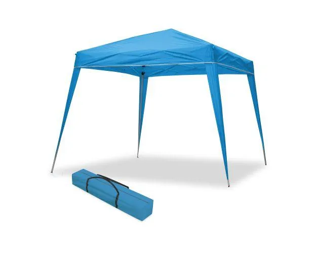 Carpa plegable azul 3x3 - estructura de acero - playa jardín terraza patio