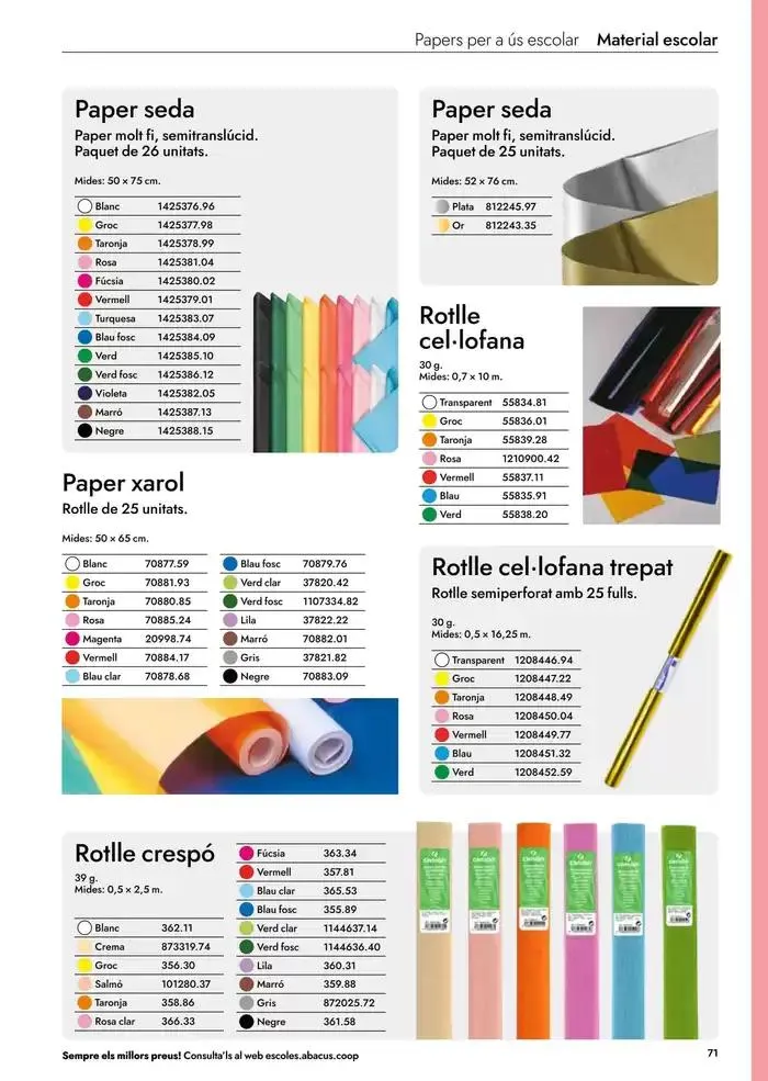 Catálogo de Catàleg Escolar 2025-2026 6 de mayo al 31 de diciembre 2026 - Página 73