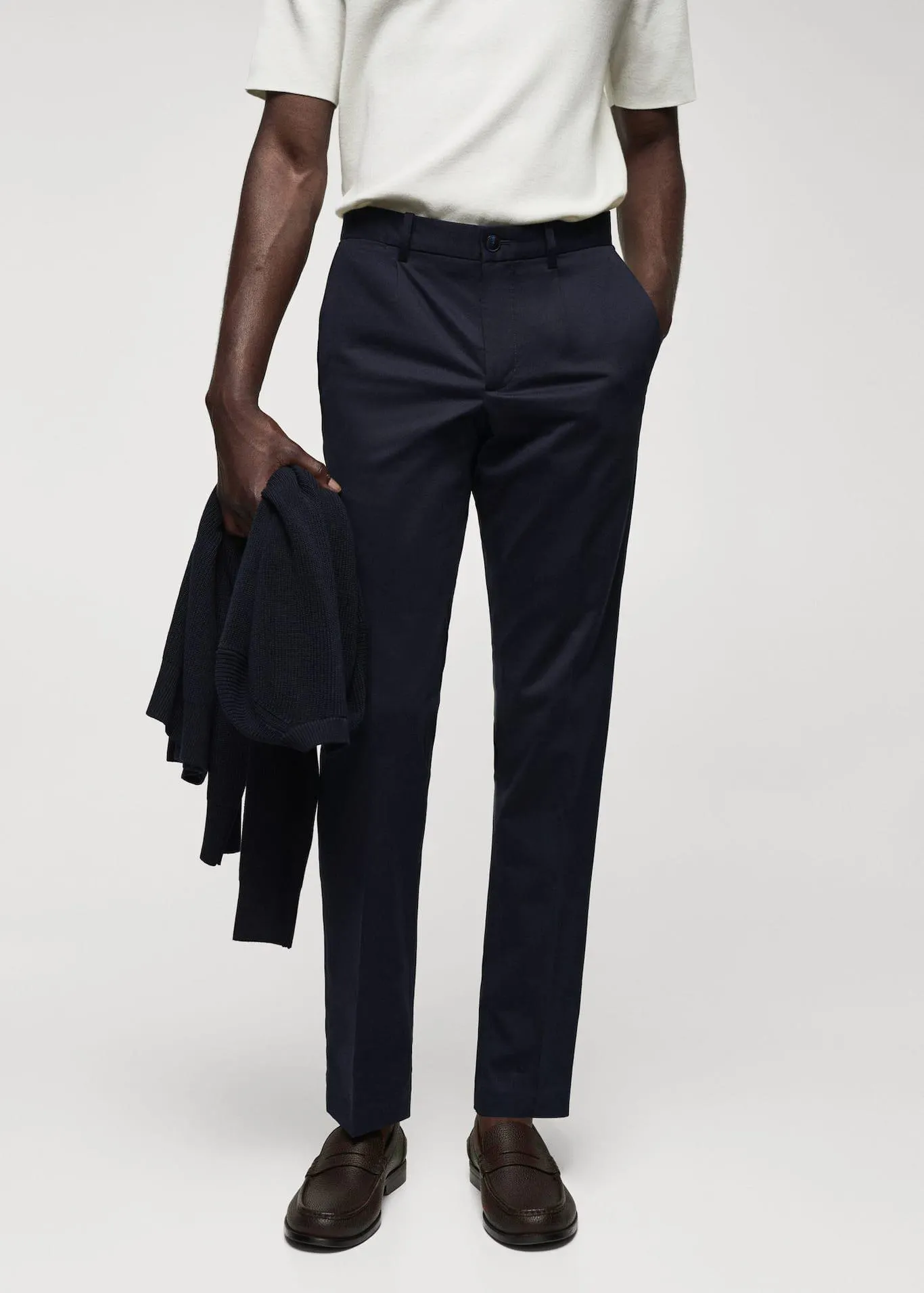 Chino slim fit algodón pinzas