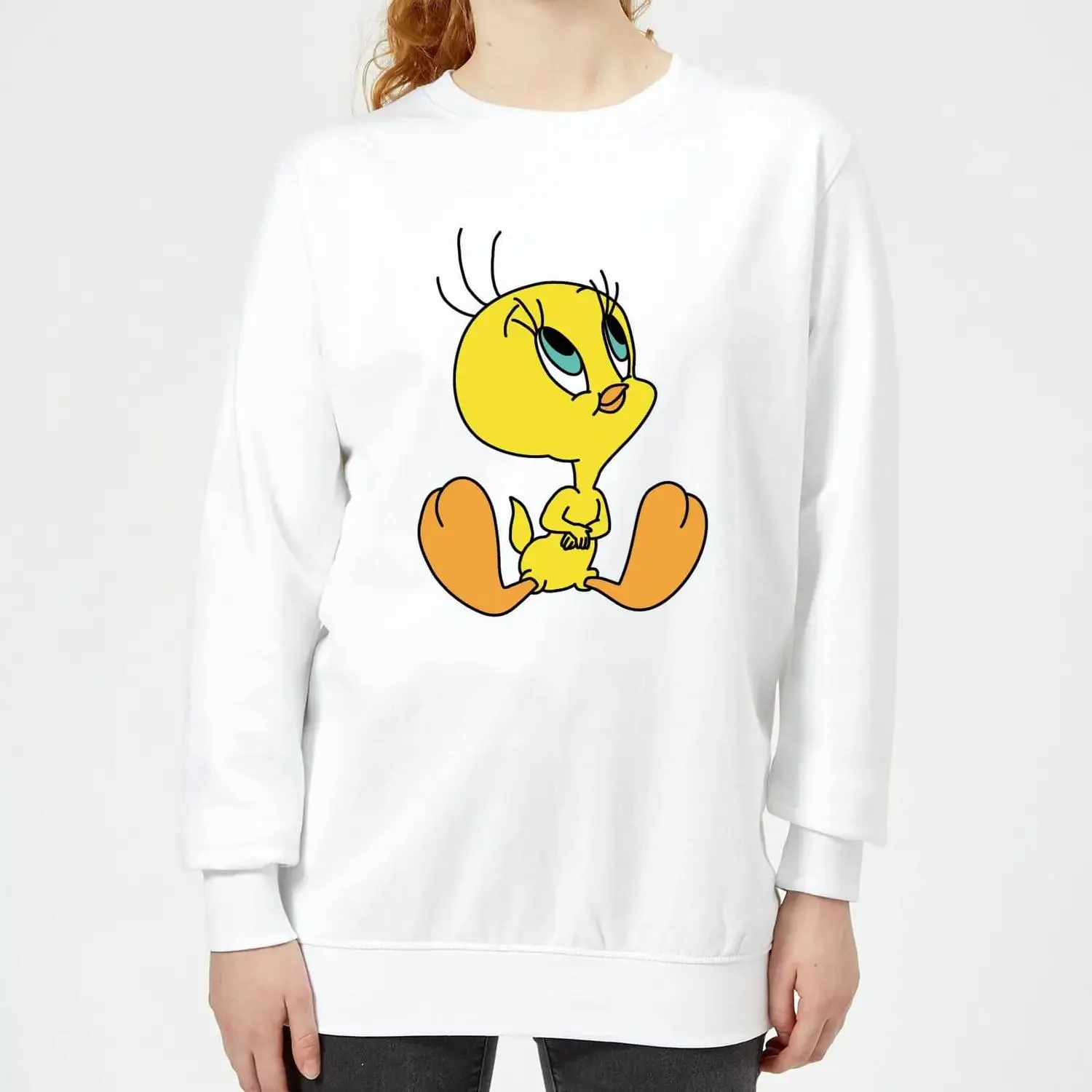 Sudadera Looney Tunes Piolín - Mujer - Blanco